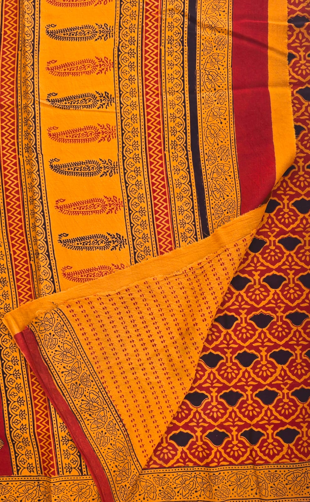 Ira — Bagh Hand Block Printed Cotton Saree