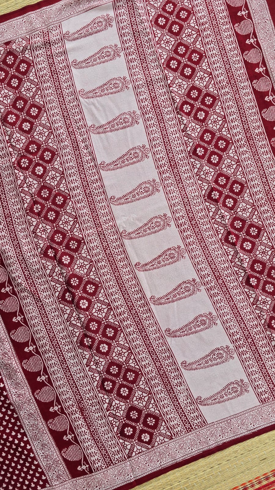 Meher — Bagh Hand Block Printed Cotton Saree