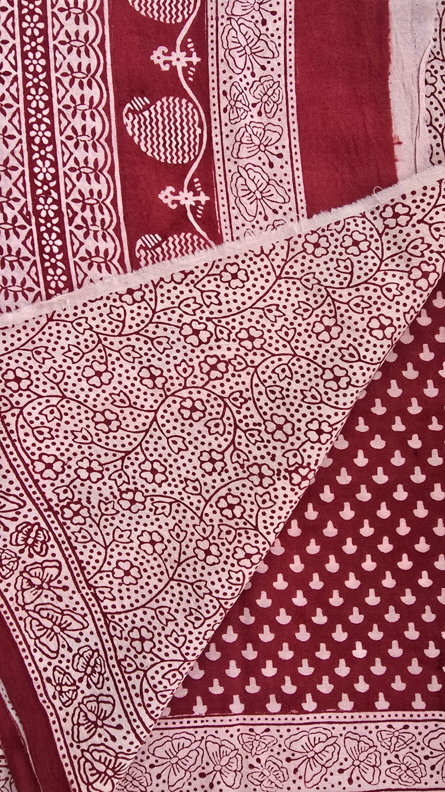 Meher — Bagh Hand Block Printed Cotton Saree