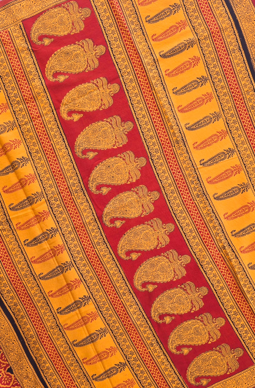 Ira — Bagh Hand Block Printed Cotton Saree