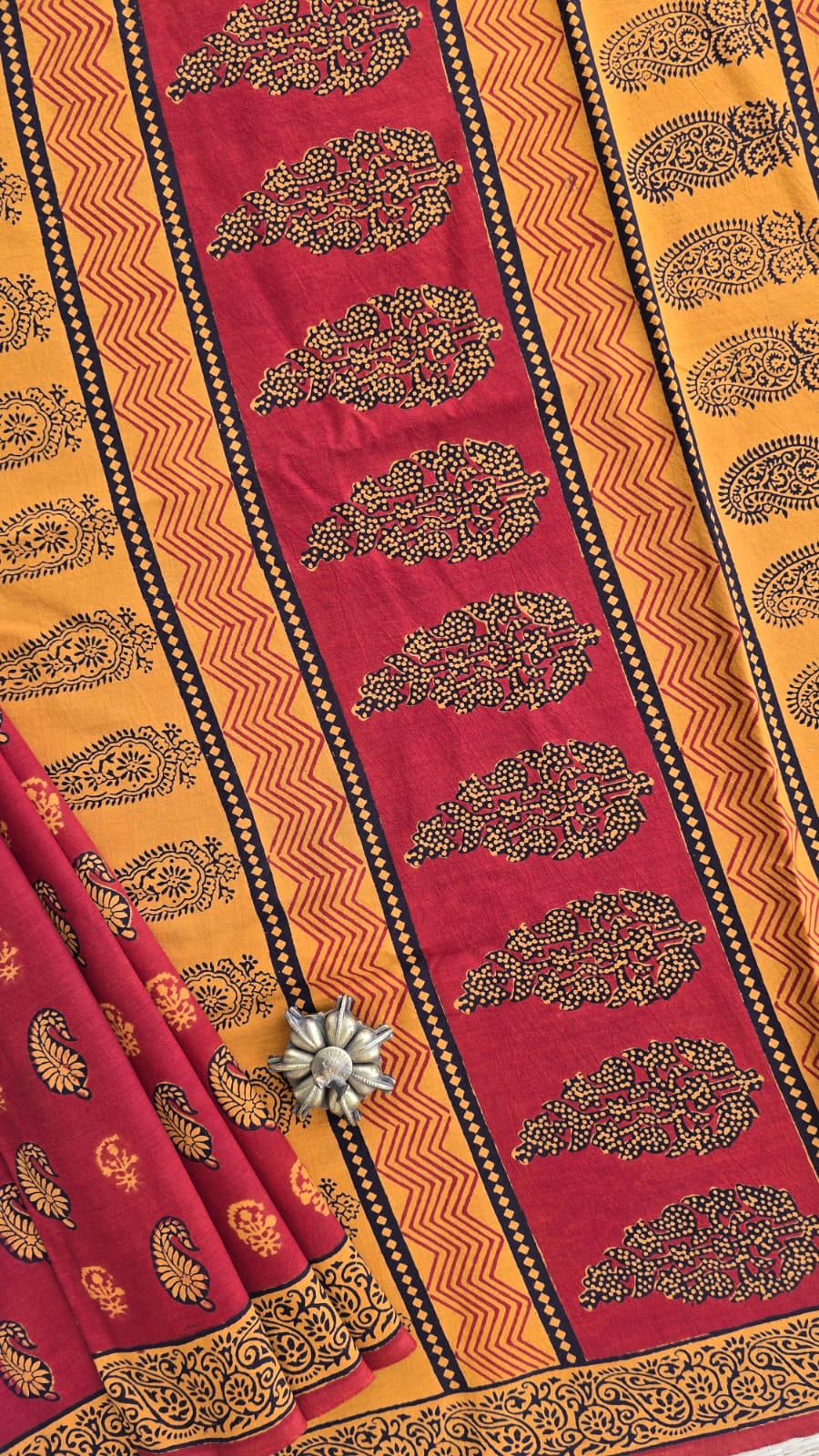 Aaranya — Bagh Hand Block Printed Cotton Saree