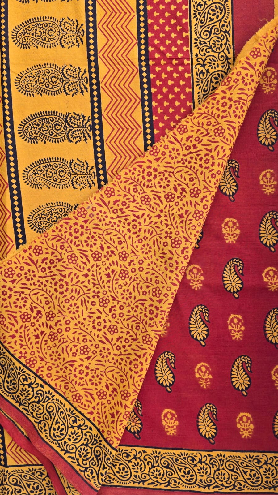 Aaranya — Bagh Hand Block Printed Cotton Saree
