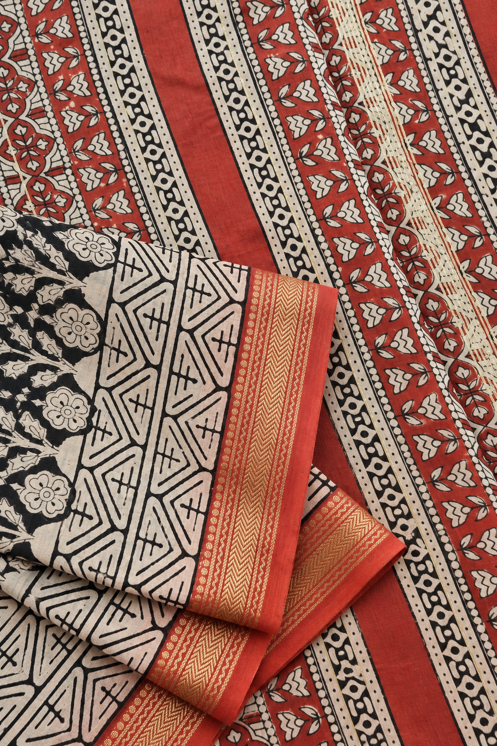 Yamini — Block Print Silk Cotton Saree
