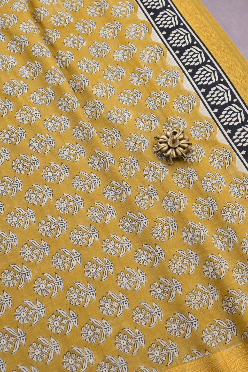 Juhi — Block Print Silk Cotton Saree
