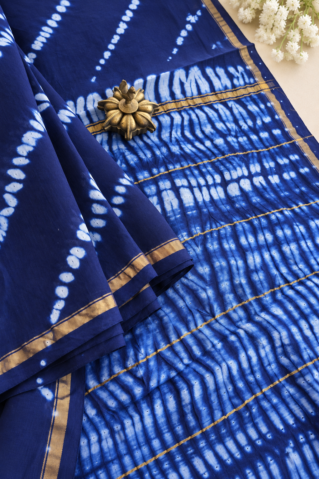 Neelika — Shibori Silk Cotton Saree