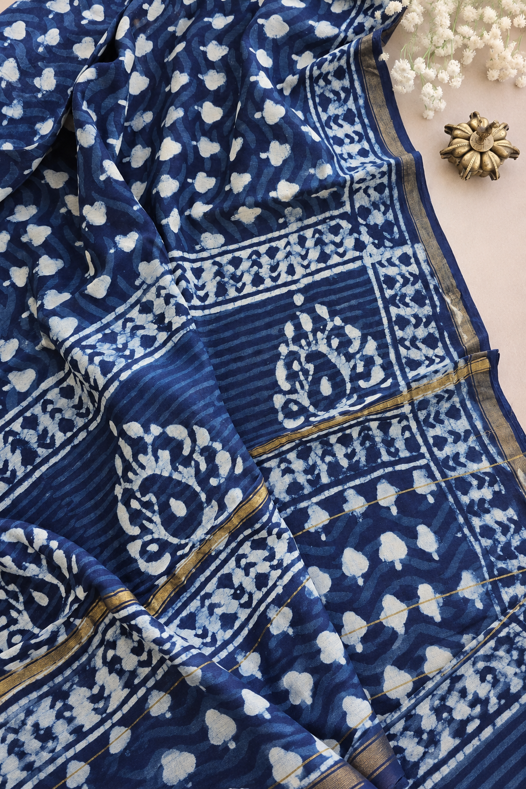 Vanya — Block Print Silk Cotton Saree