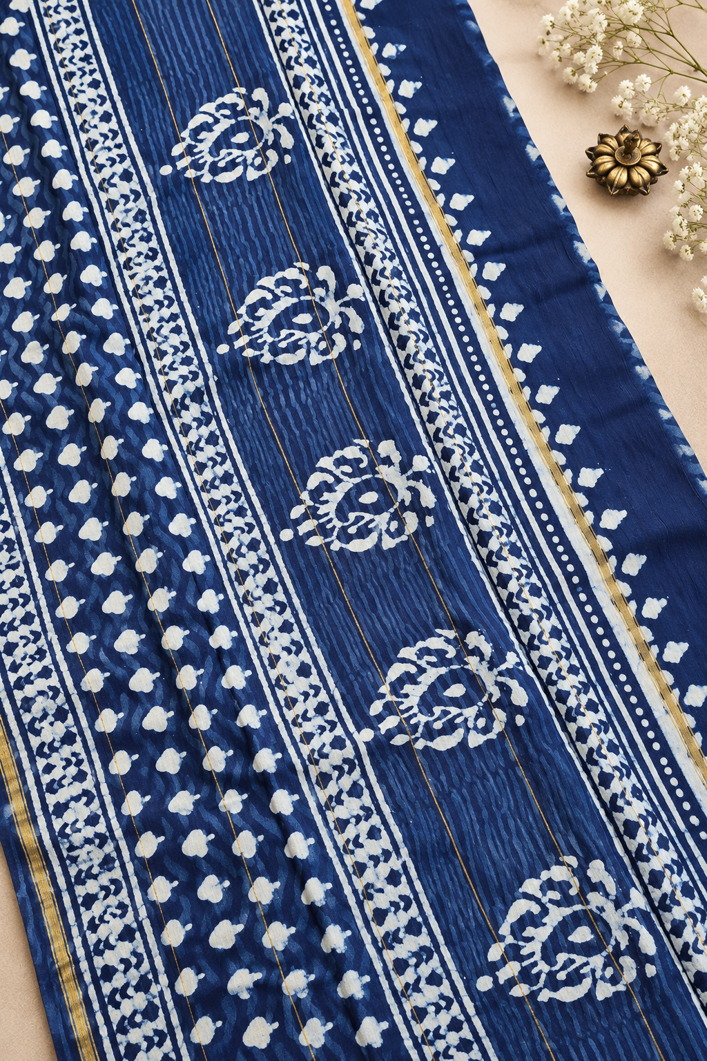 Vanya — Block Print Silk Cotton Saree