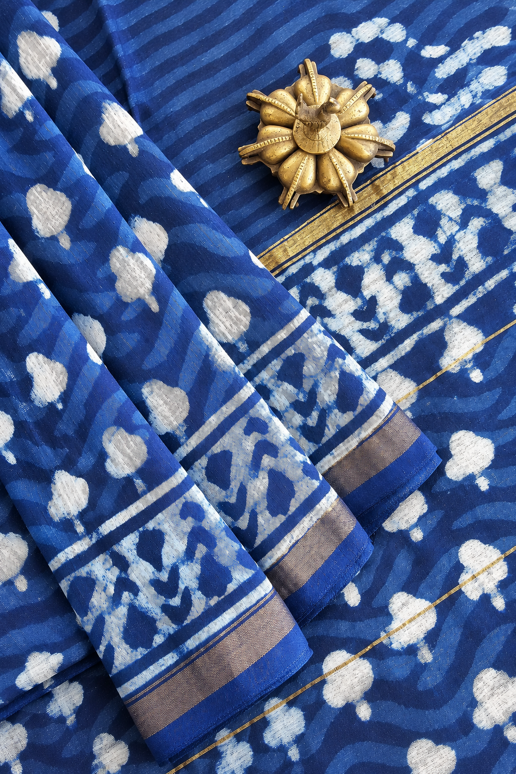 Vanya — Block Print Silk Cotton Saree