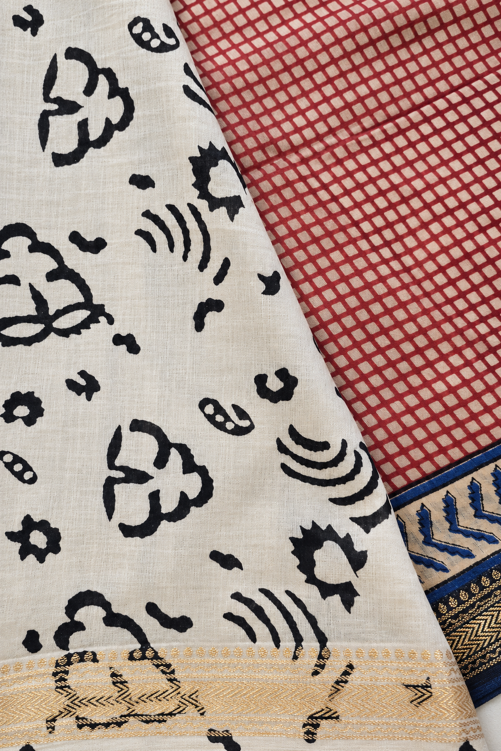 Gargi — Block Print Silk Cotton Saree