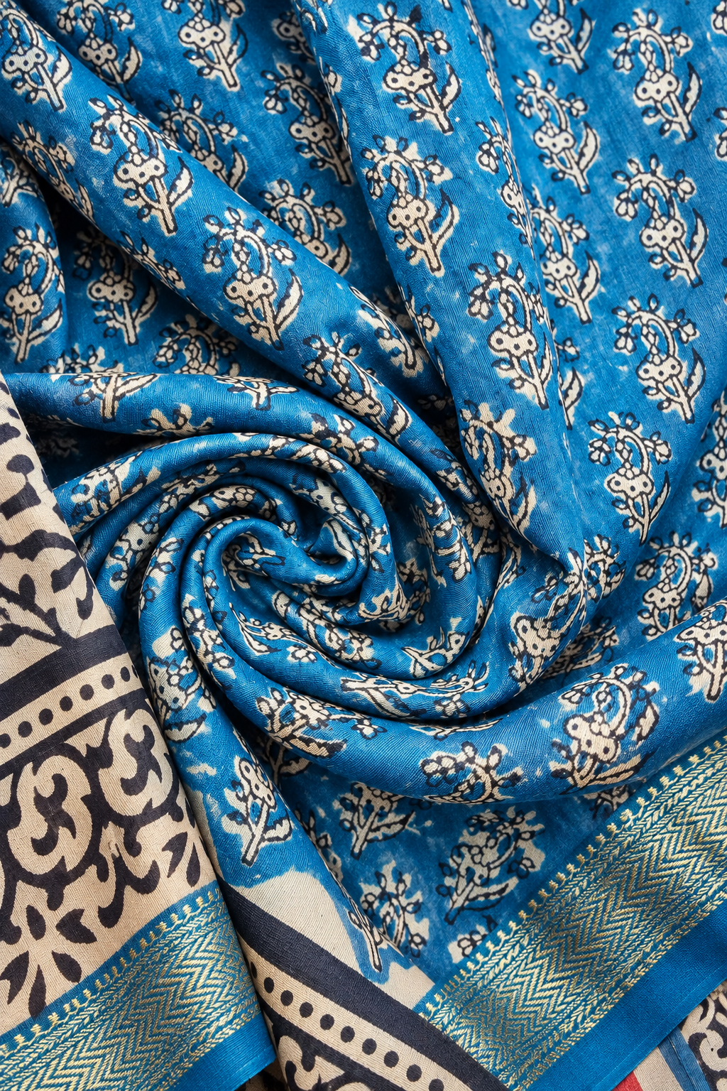 Shipra — Block Print Silk Cotton Saree