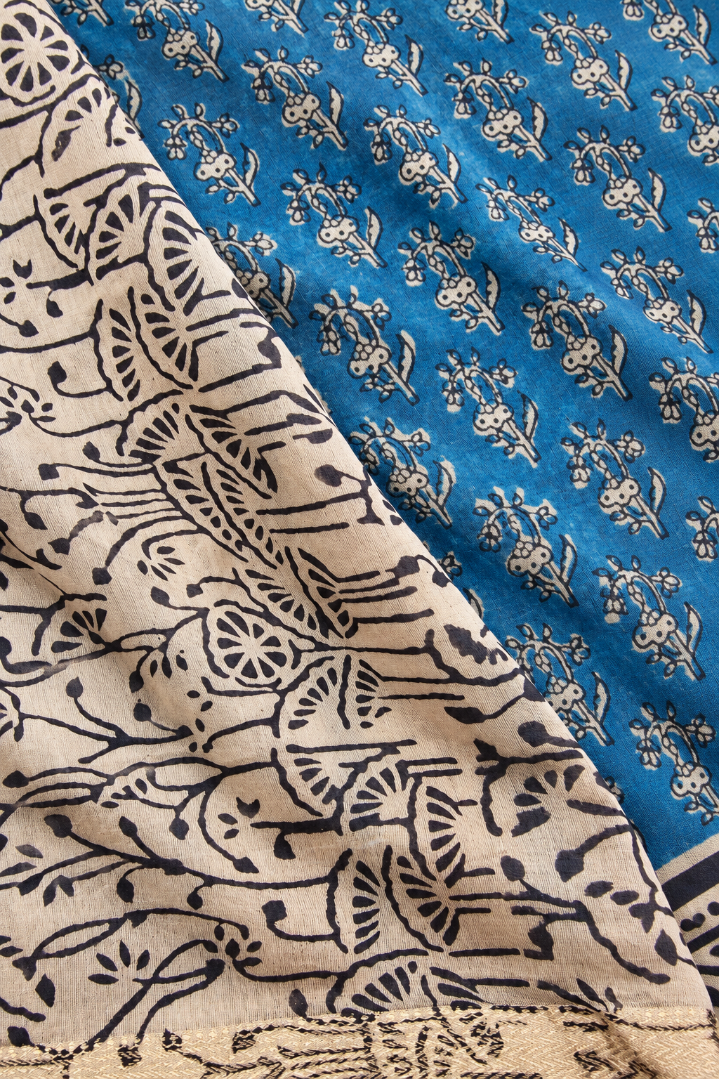 Shipra — Block Print Silk Cotton Saree