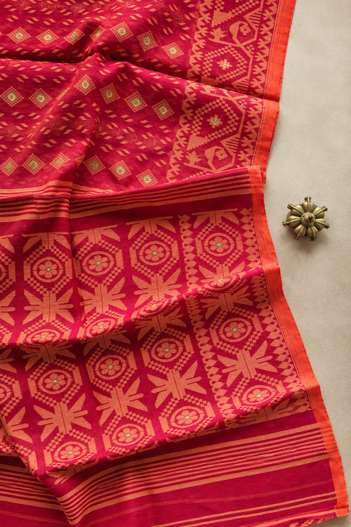 Avantika — Jacquard Jamdani Cotton by Resham Saree