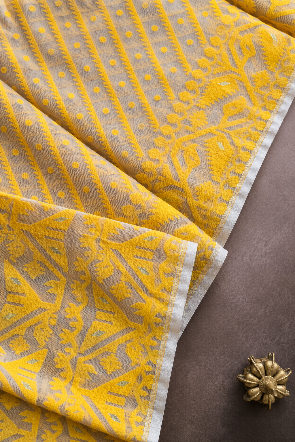 Vaidehi — Jacquard Jamdani Cotton by Resham Saree