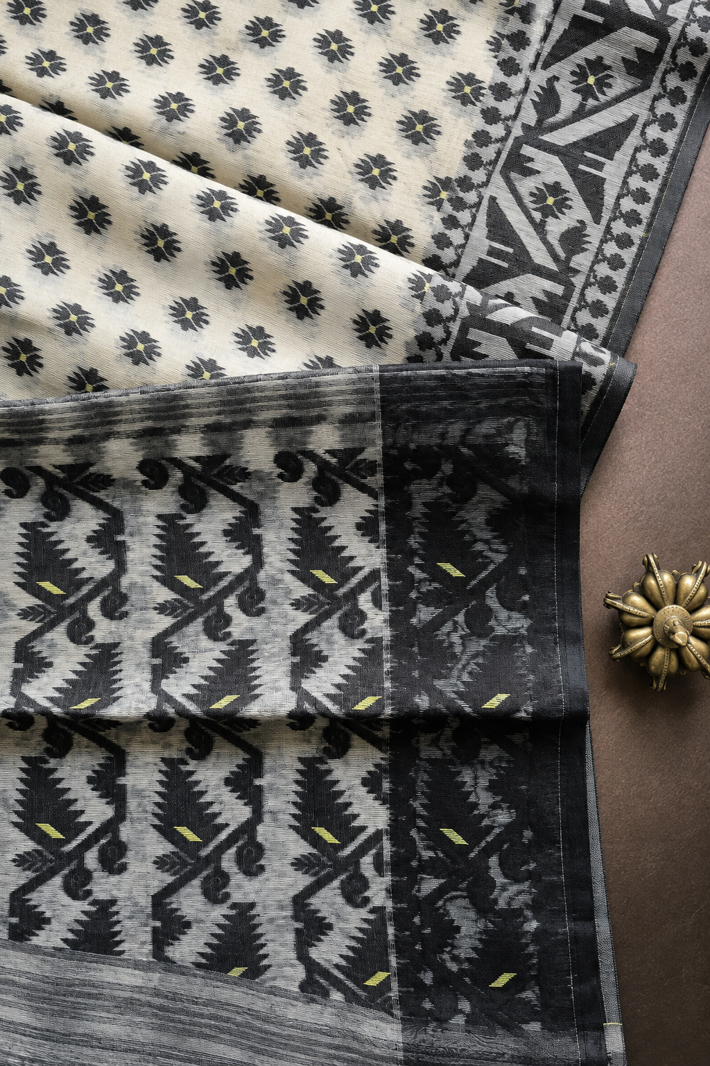 Kalyani — Jacquard Jamdani Cotton by Resham Saree