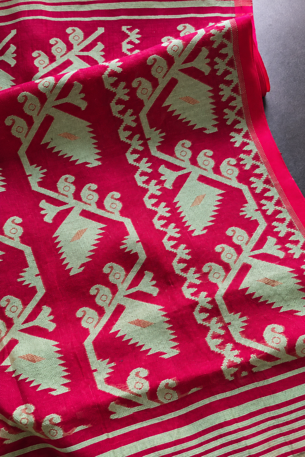 Kadambari — Jacquard Jamdani Cotton by Resham Saree
