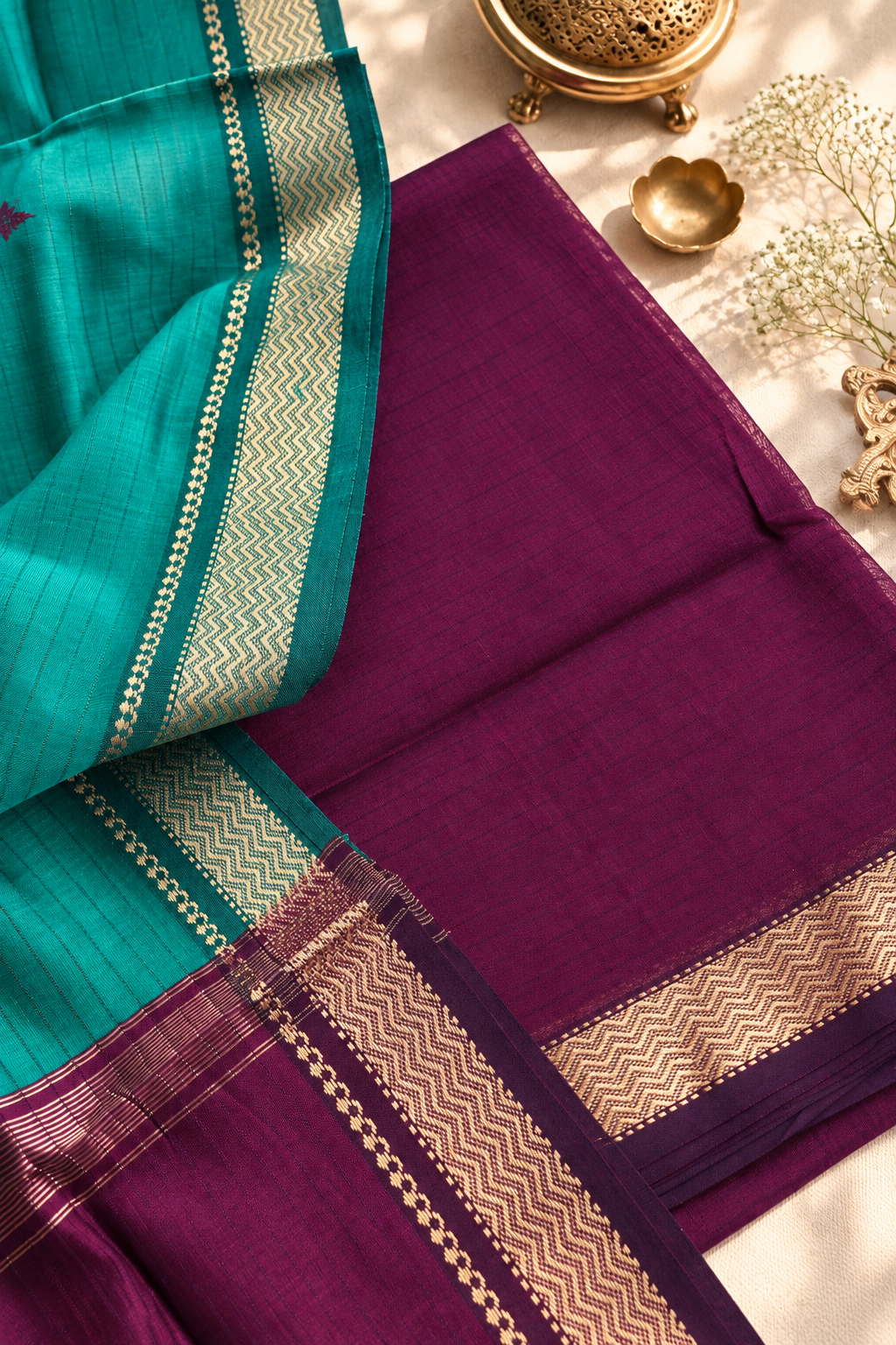Neerja — Maheshwari Silk Cotton Suit Fabric