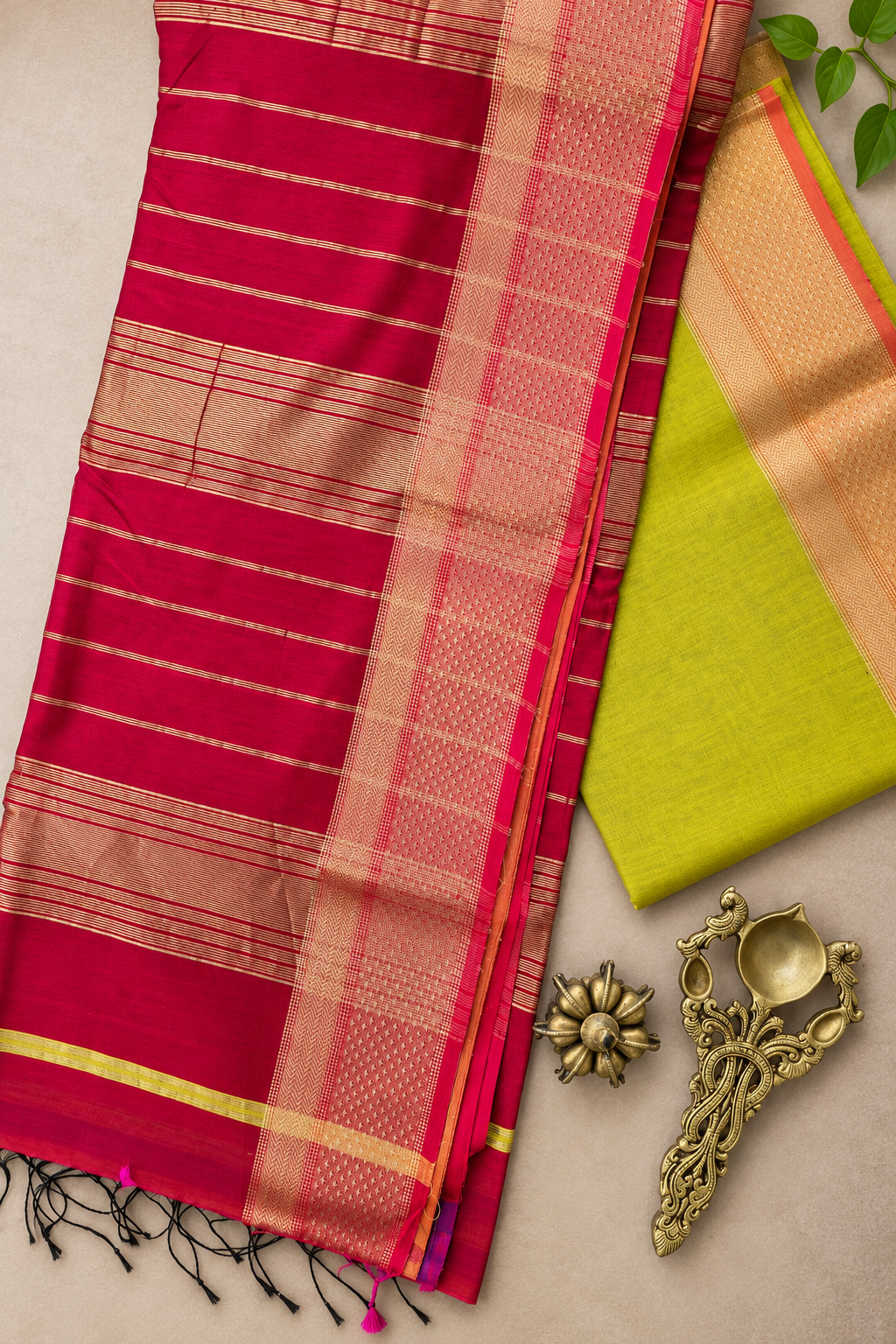 Lehar - Handloom Maheshwari Silk Cotton