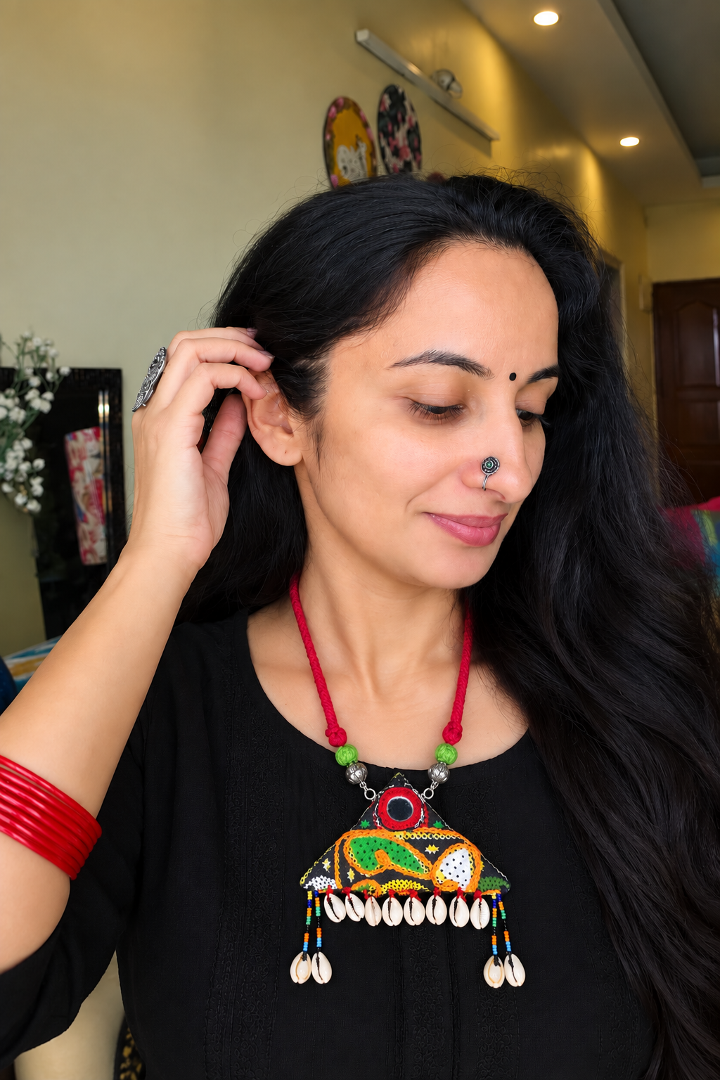 Aarohi - Kutchi Fabric Necklace