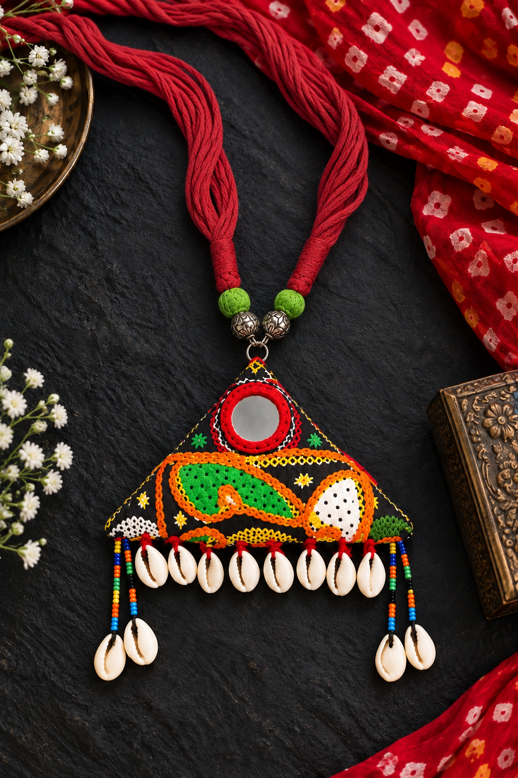 Aarohi - Kutchi Fabric Necklace
