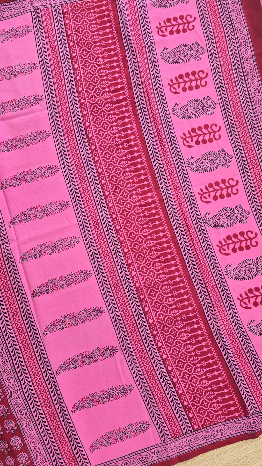 Gul — Bagh Hand Block Printed Cotton Saree