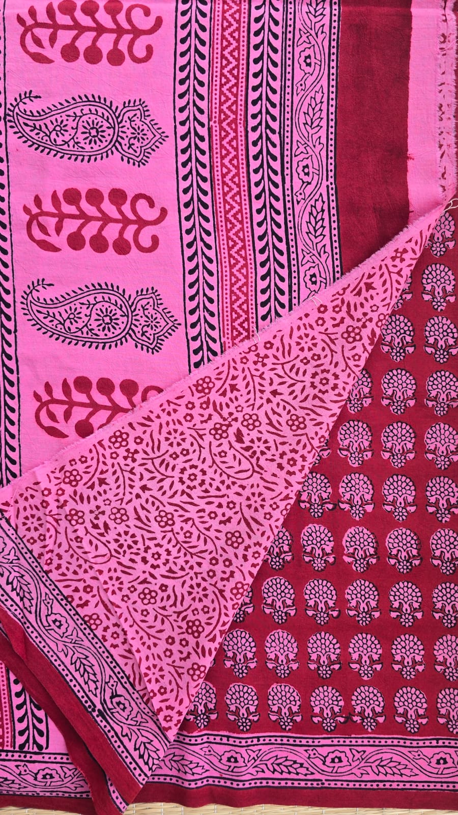 Gul — Bagh Hand Block Printed Cotton Saree