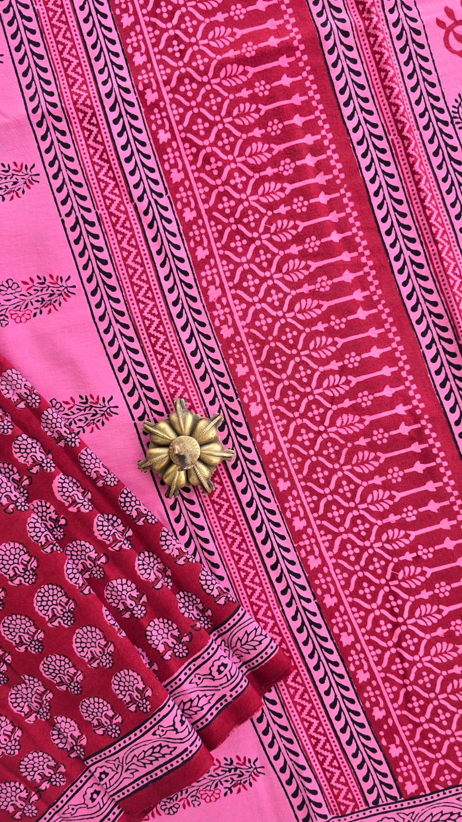 Gul — Bagh Hand Block Printed Cotton Saree