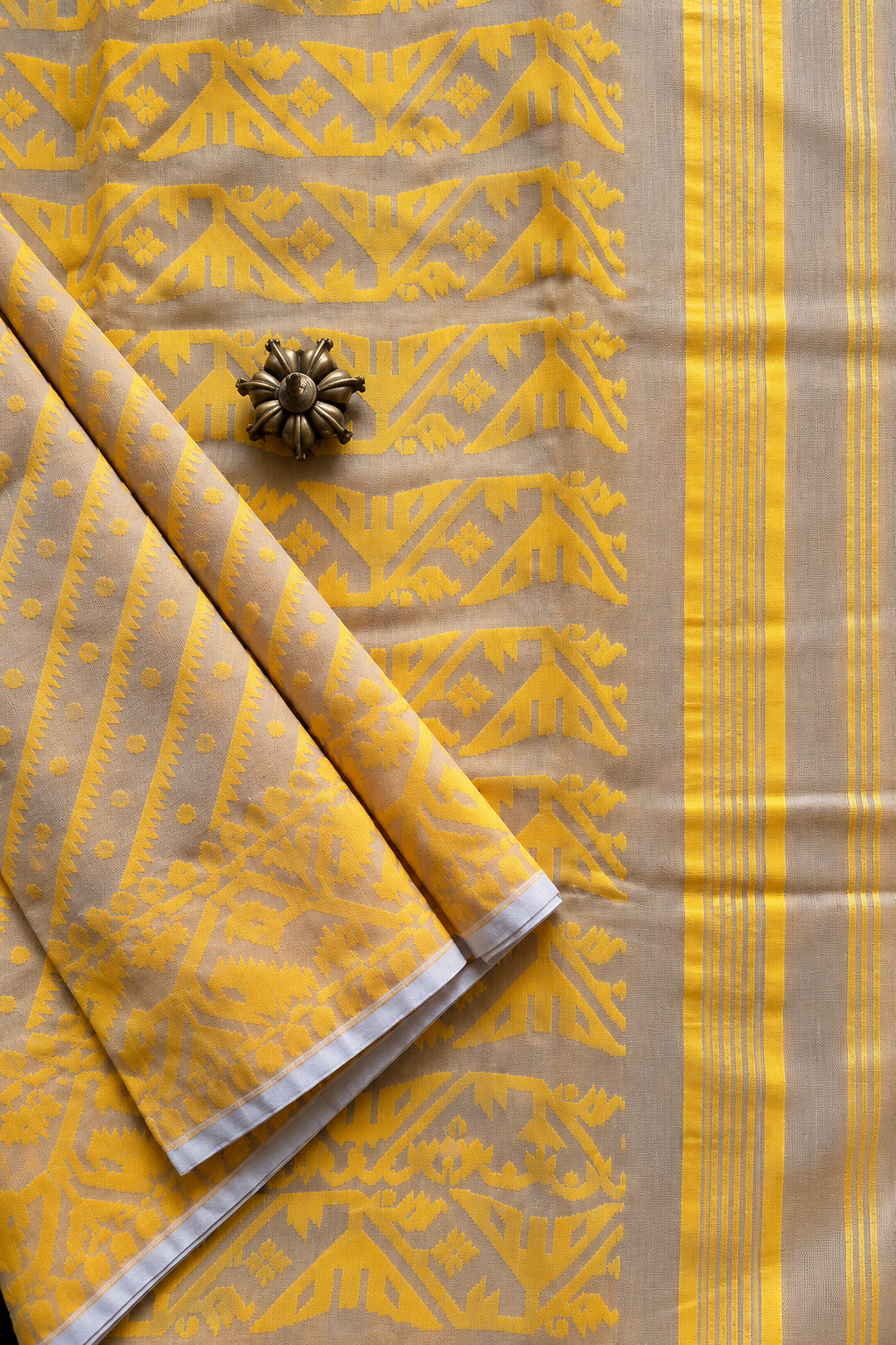 Vaidehi — Jacquard Jamdani Cotton by Resham Saree