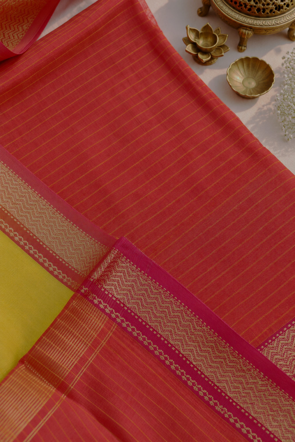 Dhara — Maheshwari Silk Cotton Suit Fabric