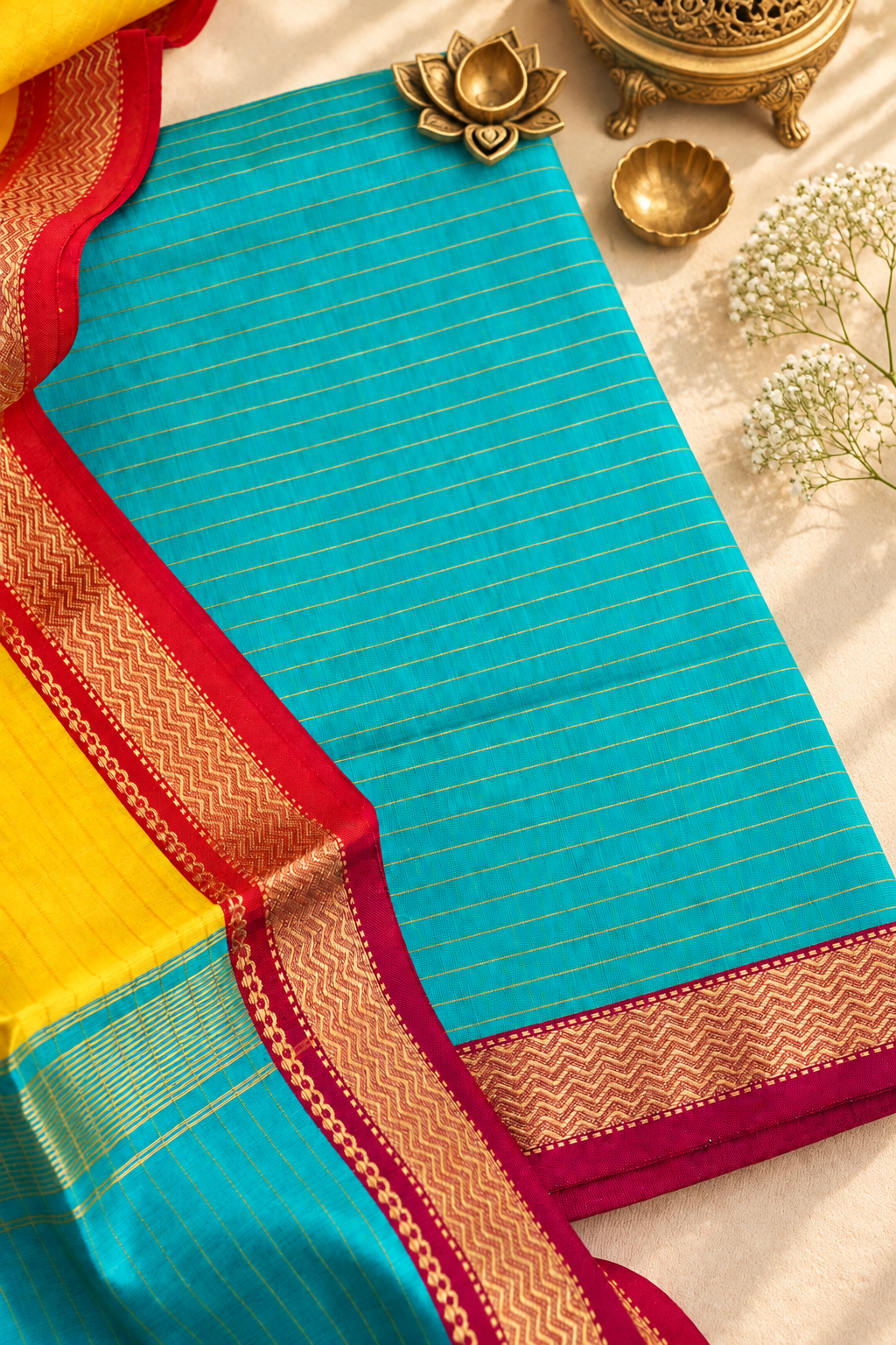 Rewa — Maheshwari Silk Cotton Suit Fabric